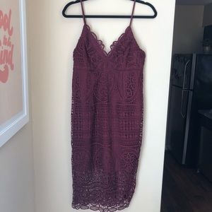 Bardot lace dress